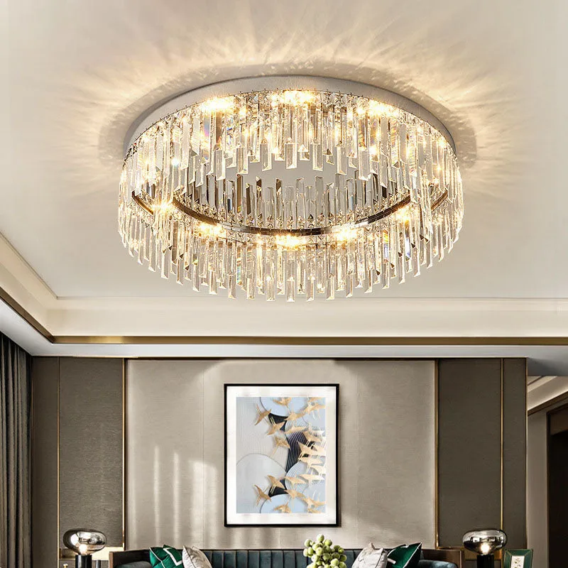 Modern Irregular Crystal Flush Mount Ceiling Light — Sofary Lighting LED Pendant Lights 7.0W 
