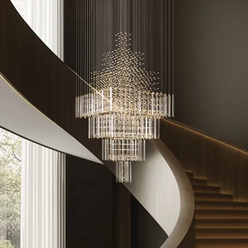 Luma Luxury Crystal Raindrop Chandelier — Sofary Lighting LED Pendant Lights 7.0W 