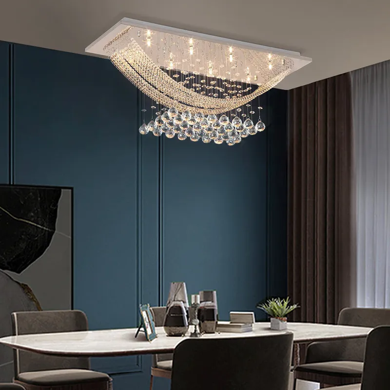 Boat Shape Luxury Crystal Chandelier - Modern Ceiling Light — Sofary Lighting LED Pendant Lights 7.0W 