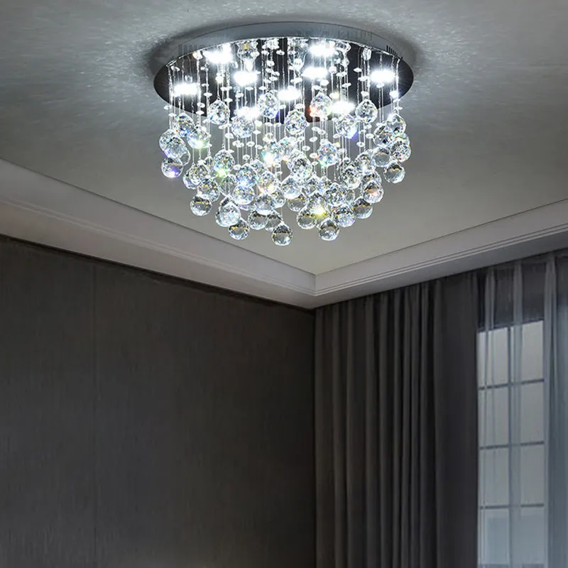 Modern Flush Mount Crystal Chandelier - Fruit Shaped Ceiling Light — Sofary Lighting LED Pendant Lights 7.0W 
