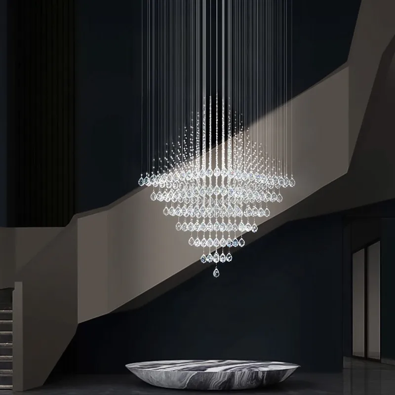 Diamond Shape Crystal Chandelier — Sofary Lighting LED Pendant Lights 7.0W 