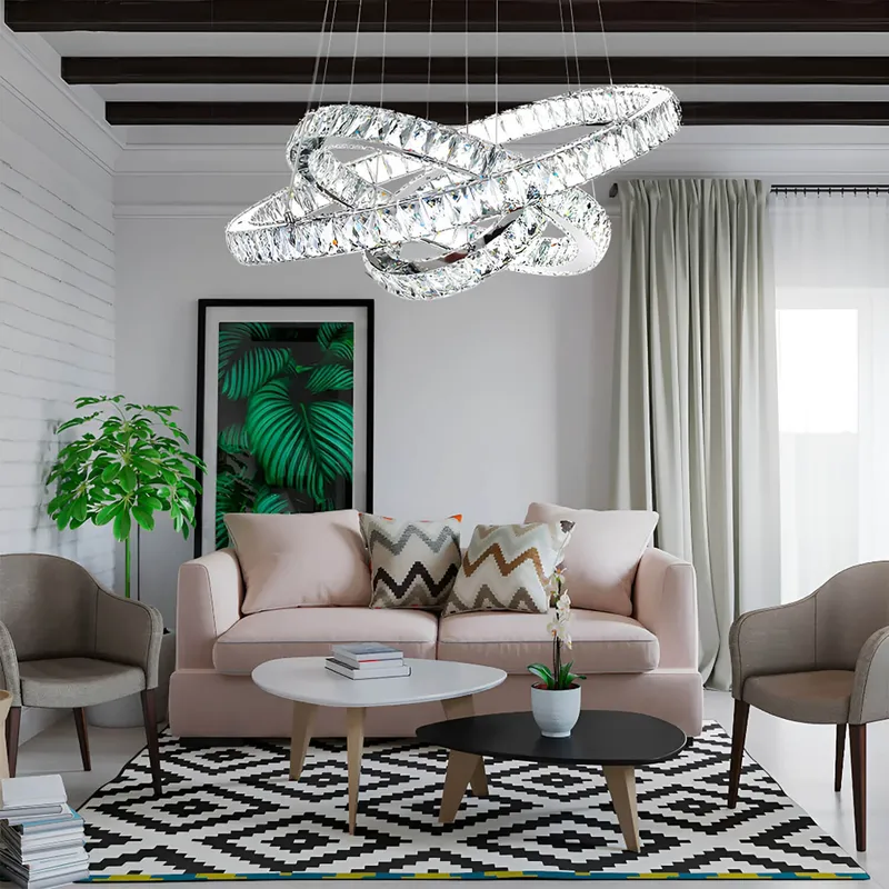 Neptune Three Rings Chandelier — Sofary Lighting LED Pendant Lights  3000K