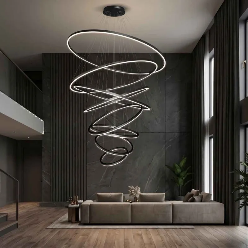 Asty Modern Ring Led Chandelier — Modern Chandelier LED Pendant Lights  3000K