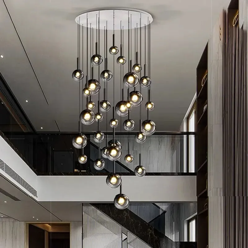 Zorin Multi Glass Pendant Chandelier — Modern Chandelier LED Pendant Lights  3000K