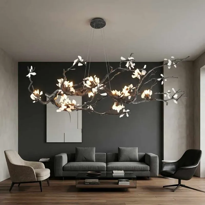 Velar Handmade Brass Branch Chandelier — Modern Chandelier LED Pendant Lights  3000K