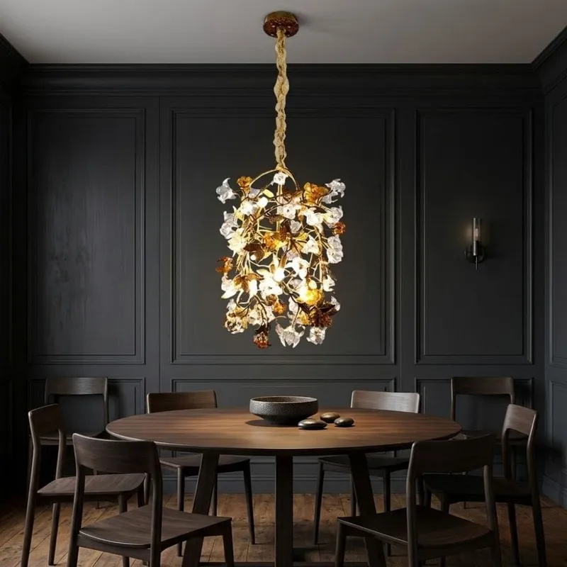 Astor Rustic Brass Pendant Light — Modern Chandelier LED Pendant Lights  3000K
