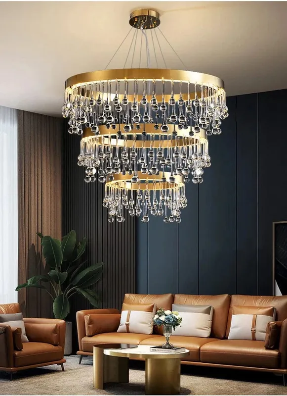 Alvin Gold Ring chandelier — Modern Chandelier LED Pendant Lights  3000K
