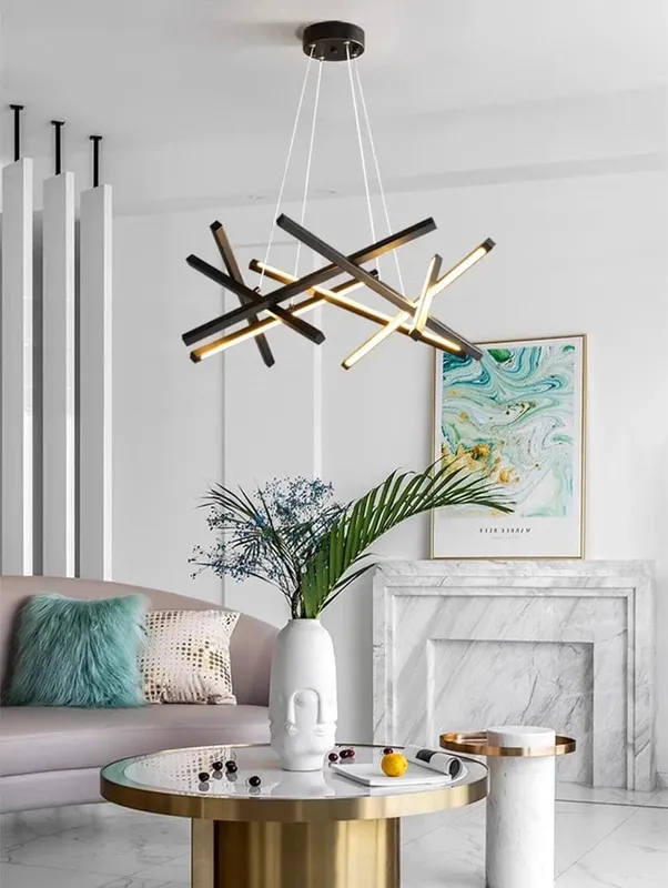 Luxury Contemporary LED Chandelier — Modern Chandelier LED Pendant Lights  3000K
