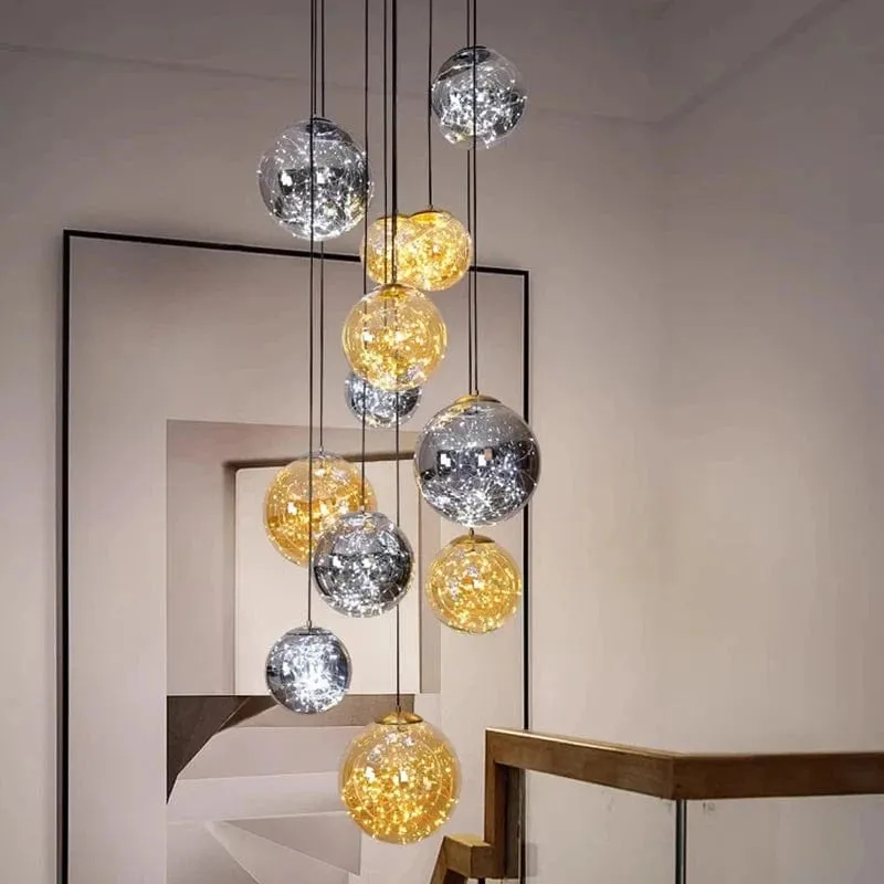 Danny Stairway Lighting Chandelier — Modern Chandelier LED Pendant Lights  3000K