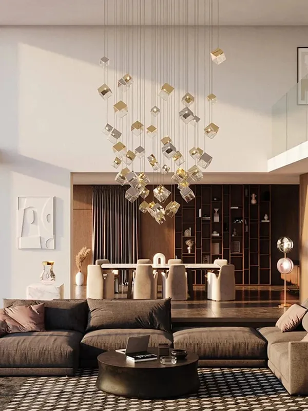 Noe Minimalist Staircase Chandelier — Modern Chandelier LED Pendant Lights  3000K