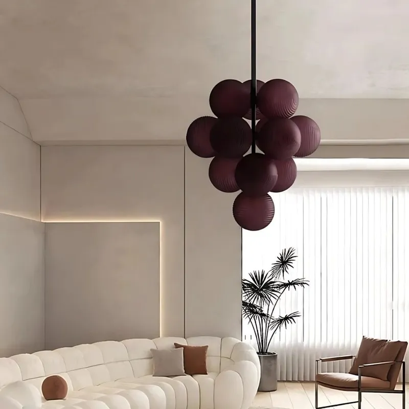 Glo Modern Glass Grape Chandelier — Modern Chandelier LED Pendant Lights  3000K