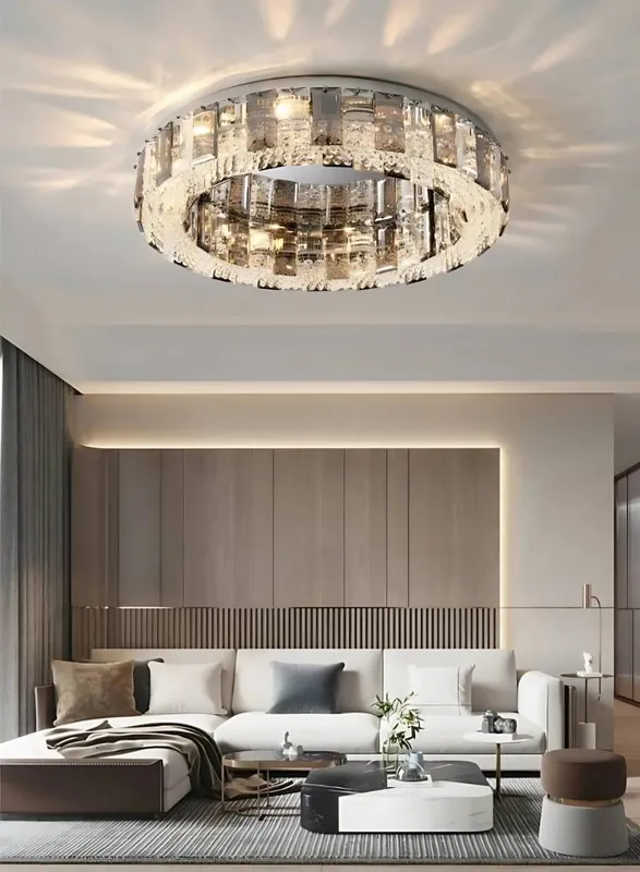Rina Crystal Ceiling Chandelier — Modern Chandelier LED Pendant Lights  3000K