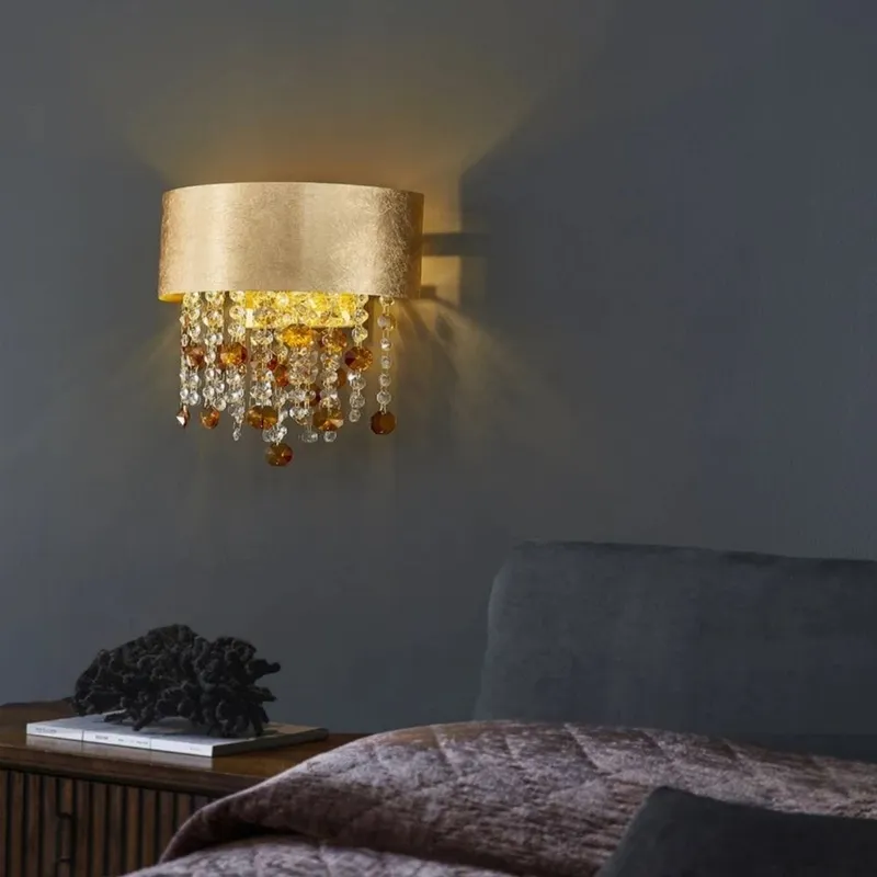 Gemma Gold Wall Sconce Light — Modern Chandelier LED Wall Lights  3000K