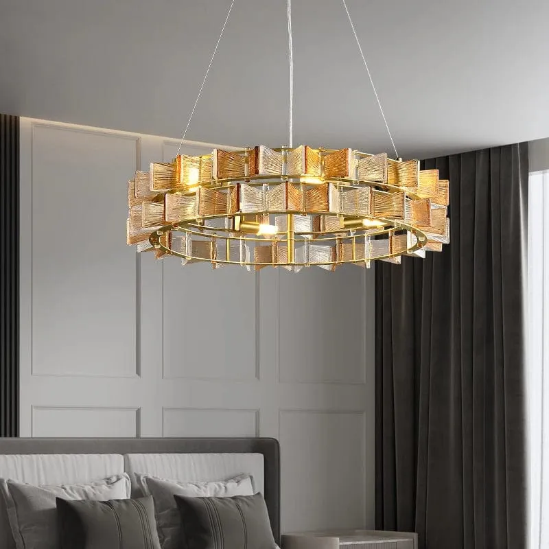 Nova Contemporary Glass Chandelier — Modern Chandelier LED Pendant Lights  