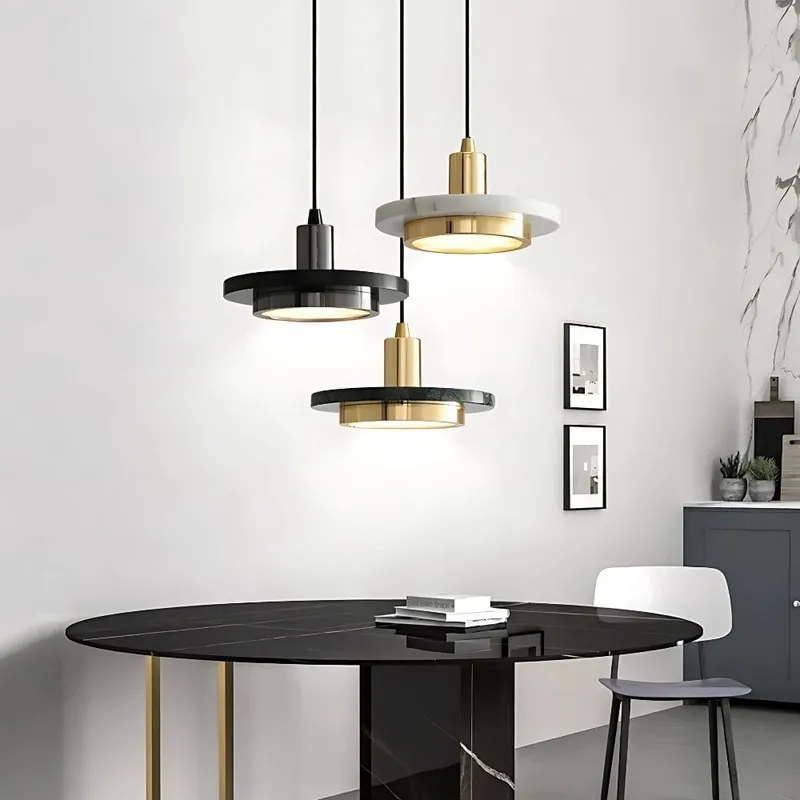 Modern Marble Pendant Lamp — Modern Chandelier LED Pendant Lights  3000K