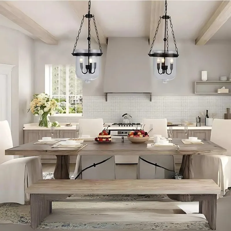 Rustora Antique Glass Pendant Light — Modern Chandelier LED Pendant Lights  
