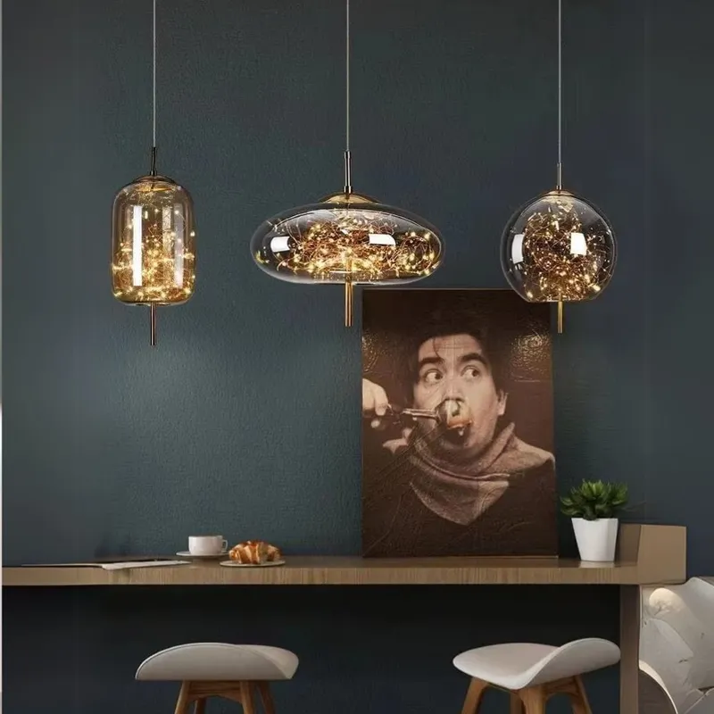 Prism Modern Glass Pendant Lamp — Modern Chandelier LED Pendant Lights  3000K
