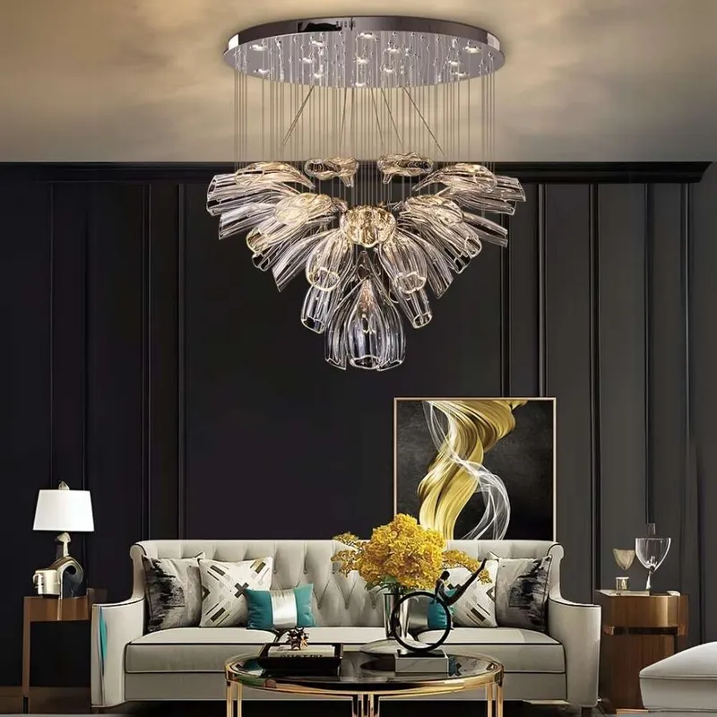 Tanju Modern Art Glass Chandelier — Modern Chandelier LED Pendant Lights  