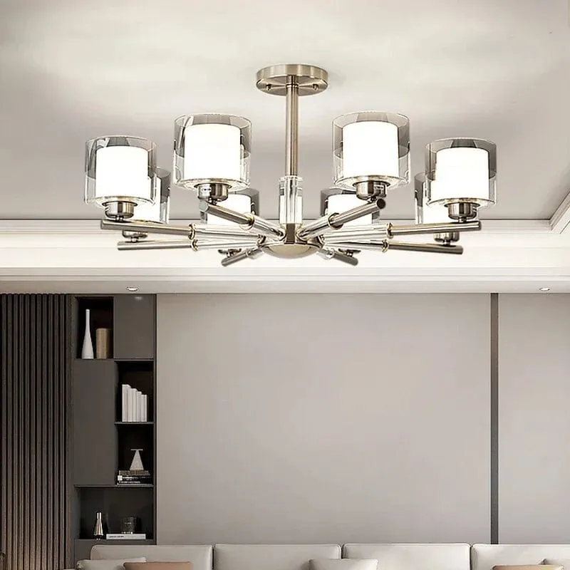 Amanda Modern Silver Chandelier — Modern Chandelier LED Pendant Lights  3000K