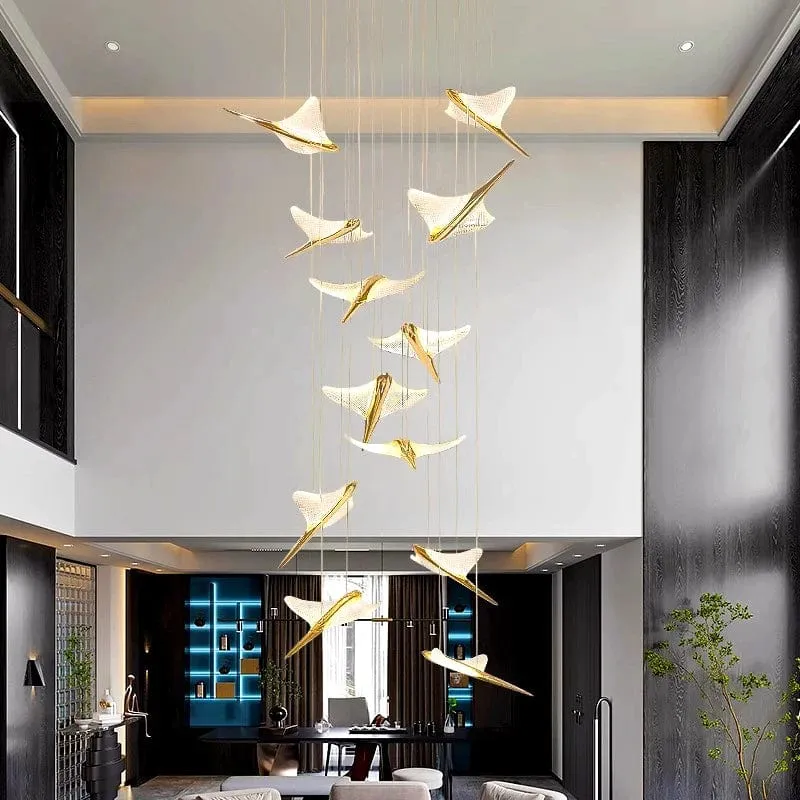 Jen Modern Stair Chandelier — Modern Chandelier LED Pendant Lights  