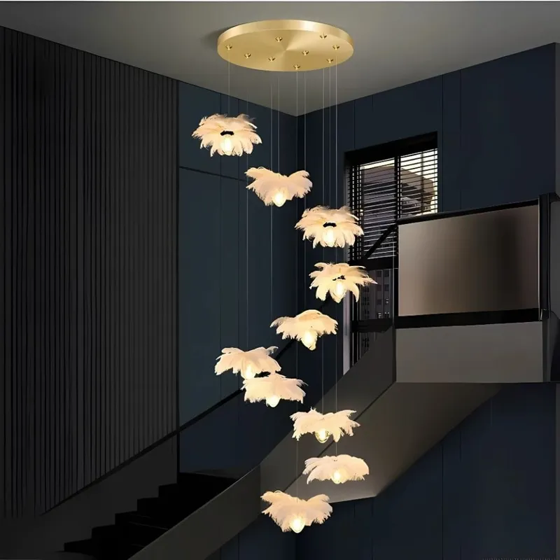 Marie Pendant Staircase Chandelier — Modern Chandelier LED Pendant Lights  