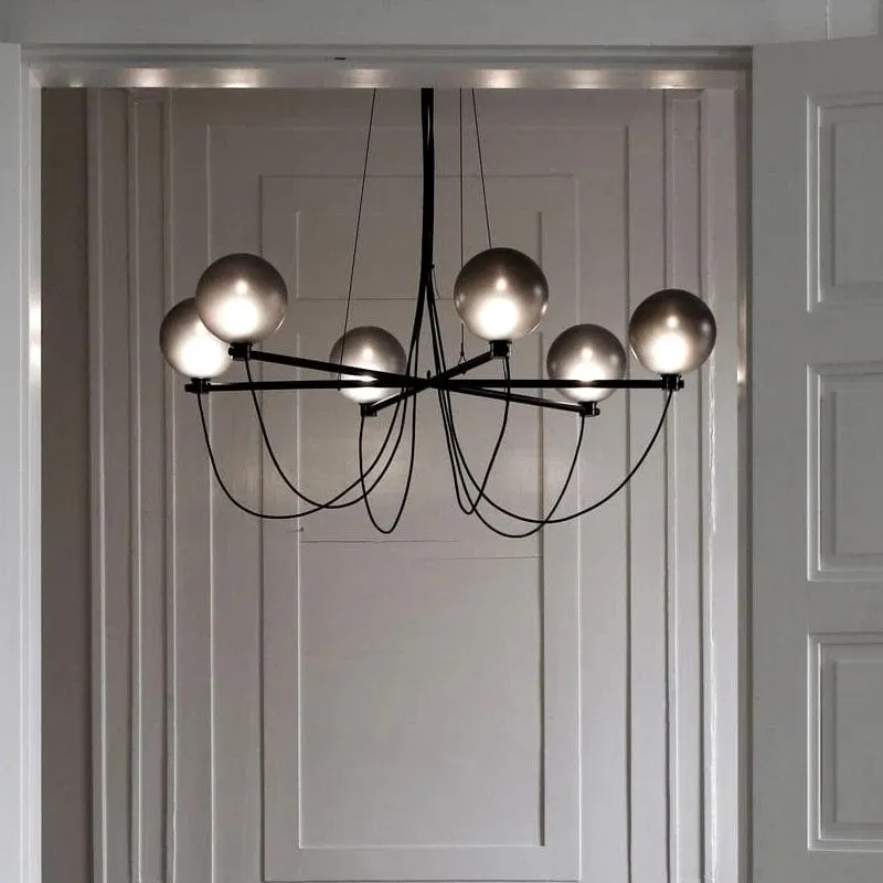 Arc Modern Black Chandelier — Modern Chandelier LED Pendant Lights  3000K