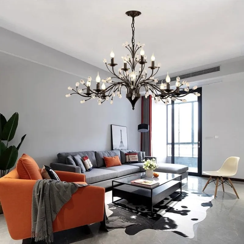 Legen Crystal Iron Chandelier — Modern Chandelier LED Pendant Lights  