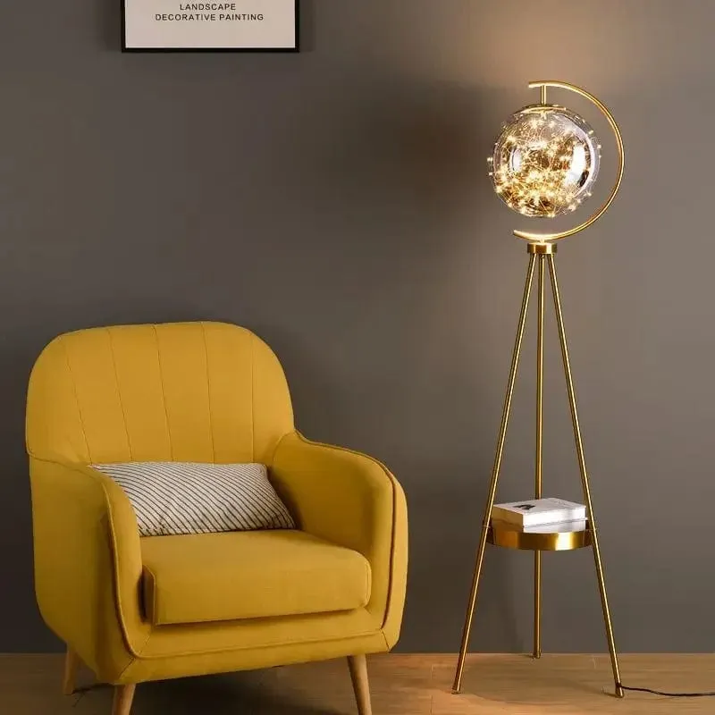 Belma Globe Shade Floor Lamp — Modern Chandelier LED General Lighting  
