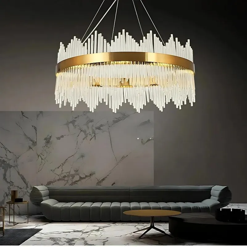 Elyan Led Crystal Chandelier — Modern Chandelier LED Pendant Lights  3000K