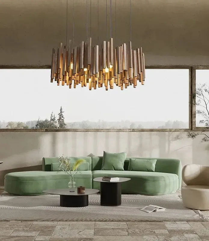 Vice Wood Pendant Chandelier — Modern Chandelier LED Pendant Lights  