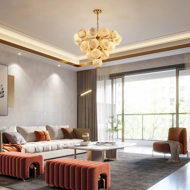 Clara Marble Bubble Chandelier — Modern Chandelier LED Pendant Lights  3000K