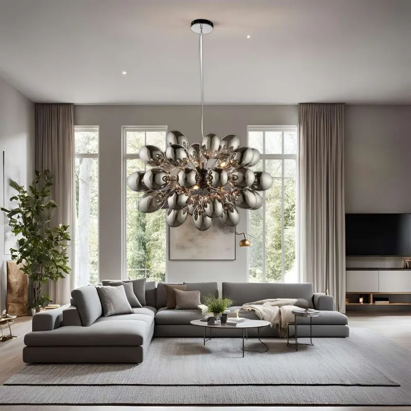 Ellen Black Bubble Chandelier — Modern Chandelier LED Pendant Lights  3000K