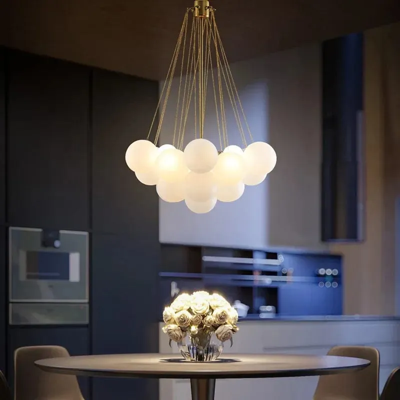 Glory Glass Bubble Chandelier — Modern Chandelier LED Pendant Lights  3000K
