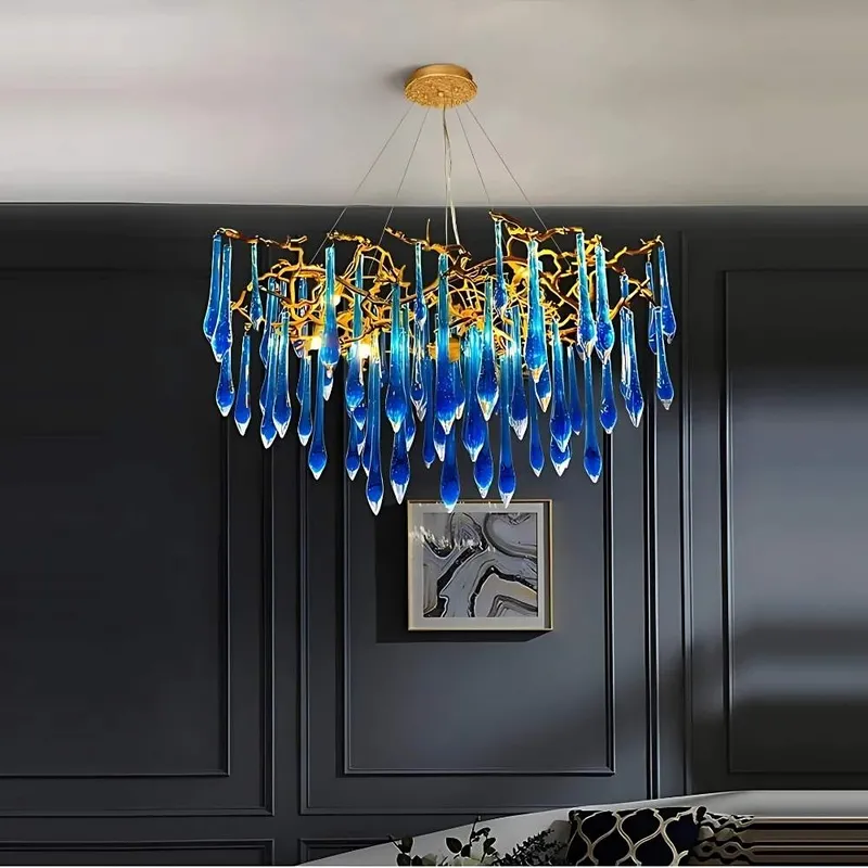 Lyra Crystal Branch Chandelier — Modern Chandelier LED Pendant Lights  3000K