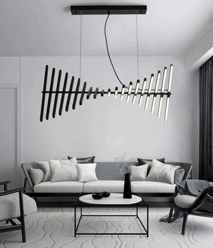 Skye Linear Contemporary Chandelier — Modern Chandelier LED Linear Lights  