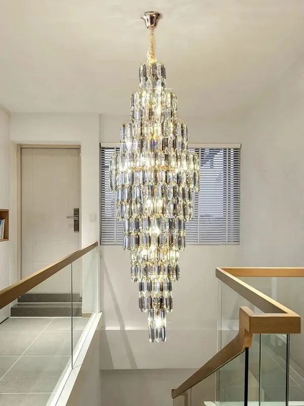 Rose Crystal Foyer Chandelier — Modern Chandelier LED Pendant Lights  