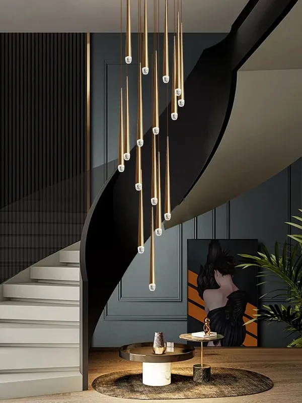 Mira Staircase Pendant Chandelier — Modern Chandelier LED Pendant Lights  3000K