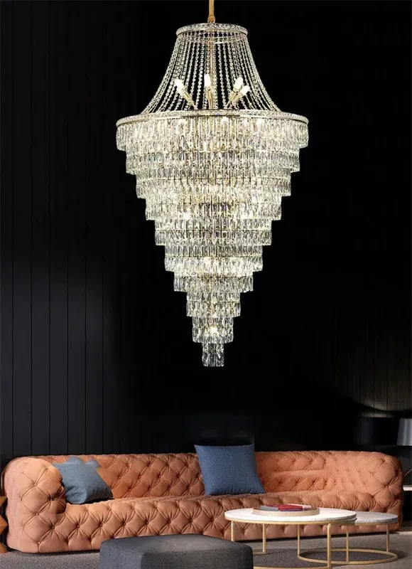 Maia Crystal Foyer Chandelier — Modern Chandelier LED Pendant Lights  