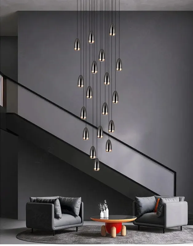 Kate Modern Stairwell Chandelier — Modern Chandelier LED Pendant Lights  3000K