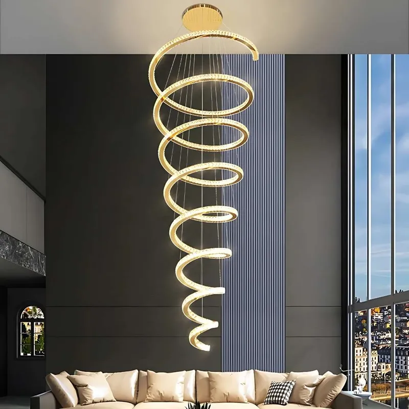 Hazel Oversized Crystal Chandelier — Modern Chandelier LED Pendant Lights  