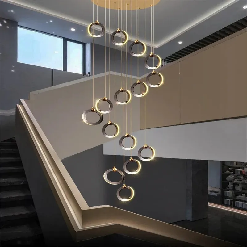 Bryn Modern Staircase Chandelier — Modern Chandelier LED Pendant Lights  2700K