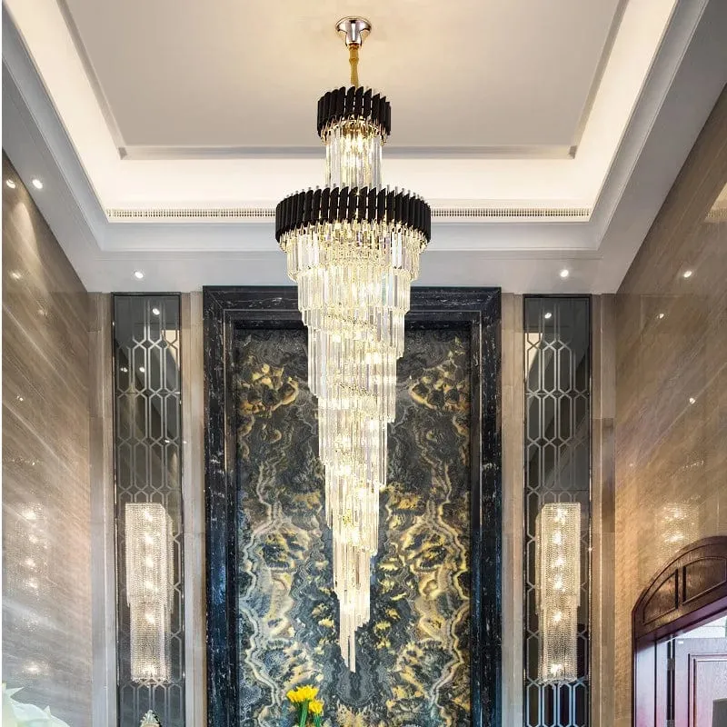 Beth Extra Large Crystal Chandelier — Modern Chandelier LED Pendant Lights  3000K