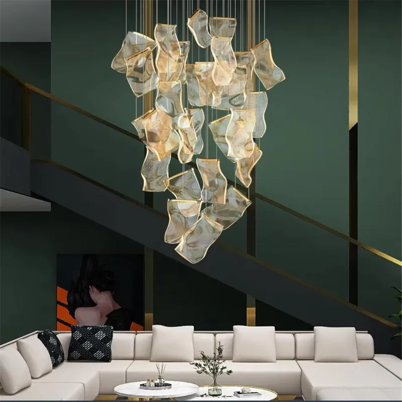 Zen Modern Staircase Chandelier — Modern Chandelier LED Pendant Lights  3000K