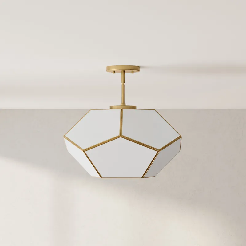 Latham Collection 18 in. Three-Light Flush Mount — Progress Lighting LED Post Top Lights  