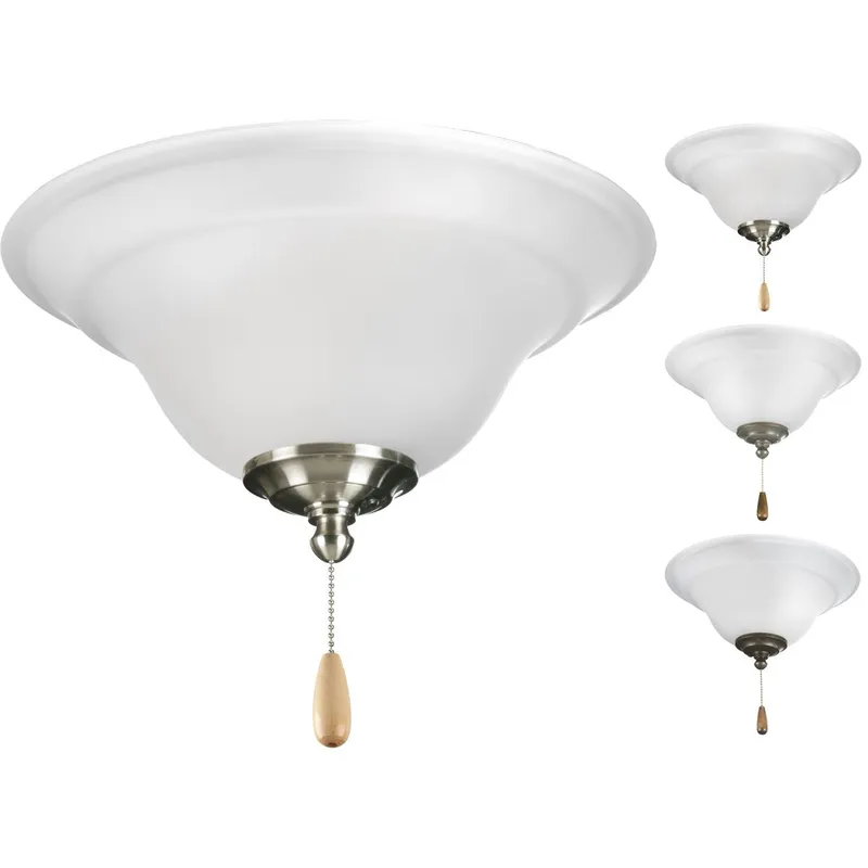 Trinity Collection Two-Light Ceiling Fan Light — Progress Lighting LED Post Top Lights  