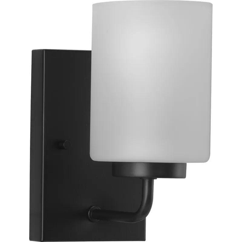 Merry Collection One-Light Etched Glass Bath Vanity Wall Light — Progress Lighting LED Wall Lights  