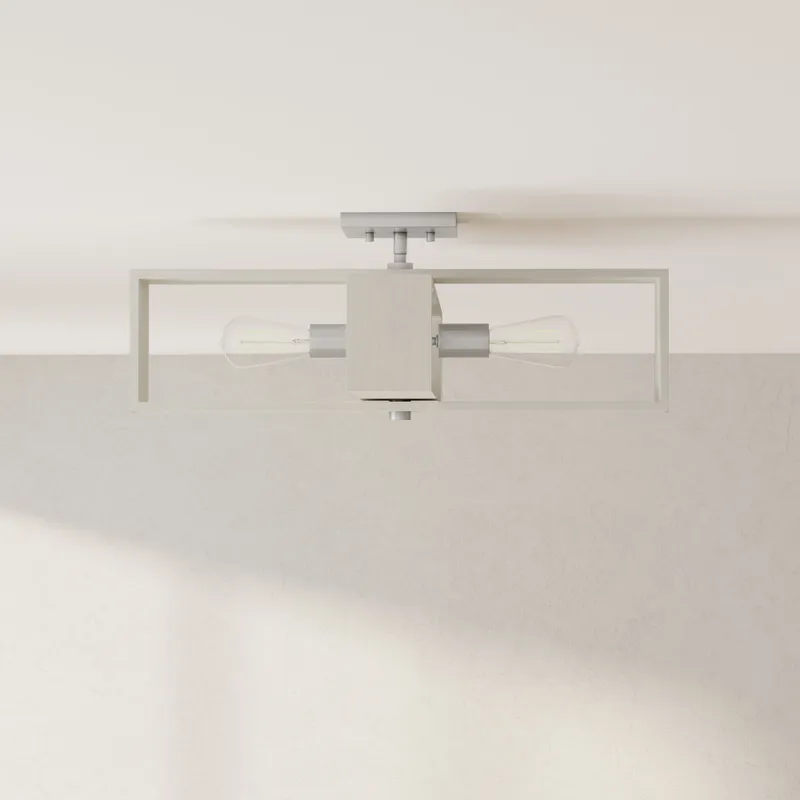 Boundary Collection 24 in. Four-Light Flush Mount Light — Progress Lighting LED Post Top Lights  