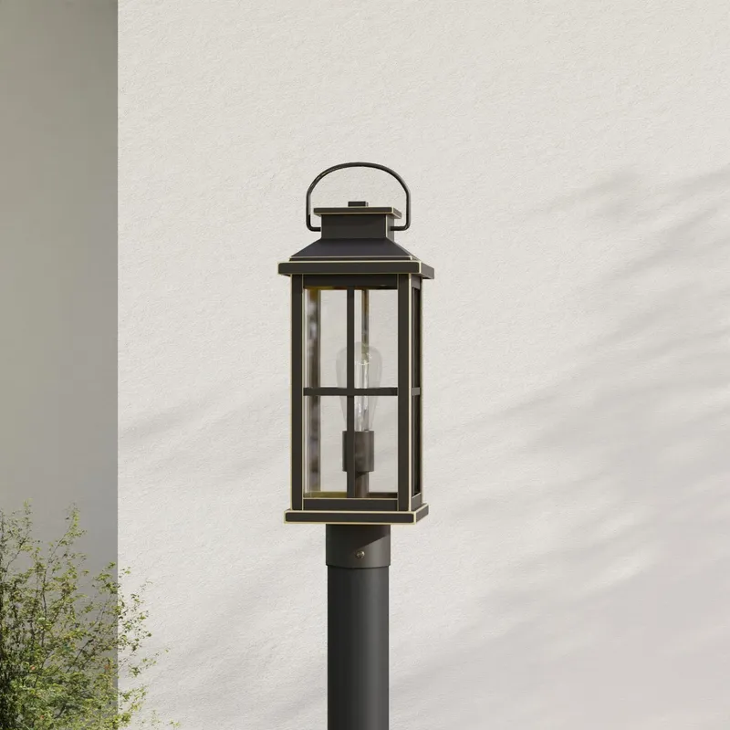 Williamston Collection One-Light Clear Glass Outdoor Post Lantern — Progress Lighting LED Lighting Controls  