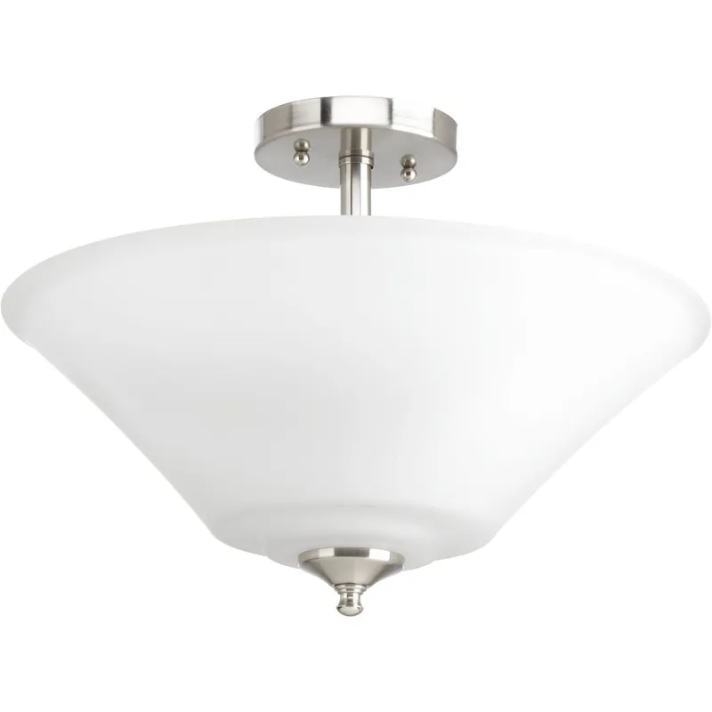 Joy Collection Three-Light 16-5/8" Semi-Flush Convertible — Progress Lighting LED Post Top Lights  