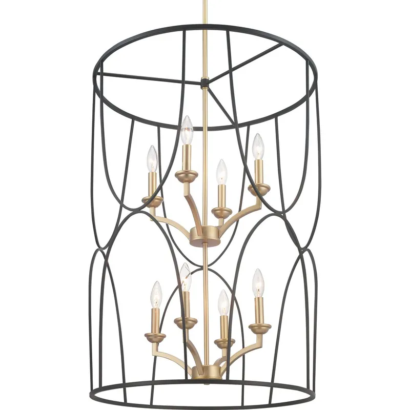 Landree Collection Eight-Light Foyer — Progress Lighting LED Landscape Lights  